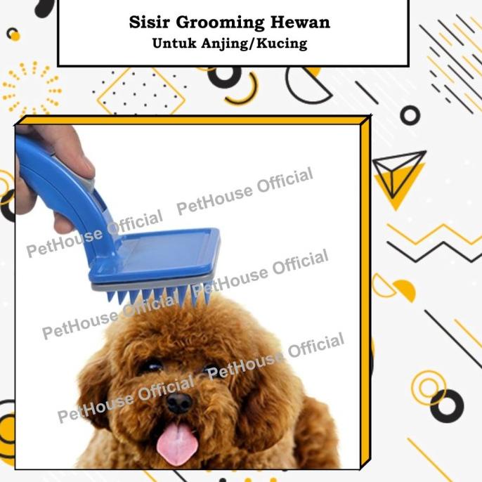 HG460 Sisir Anjing/Sisir Grooming Anjing Poodle TERMURAH