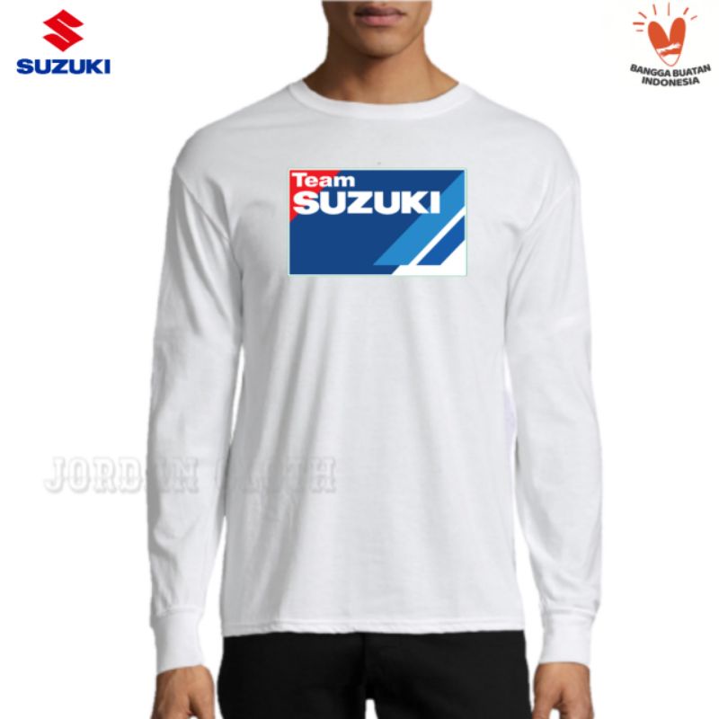 Tshirt Baju Kaos Lengan Panjang Team Suzuki