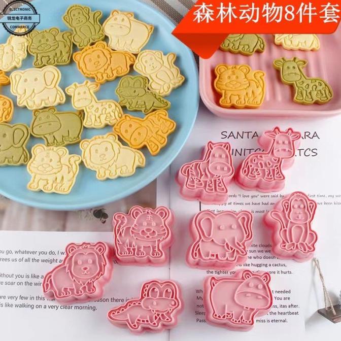 Cookies Cutter Animal / Cetakan Kue Kering Animal Mix 8Pcs