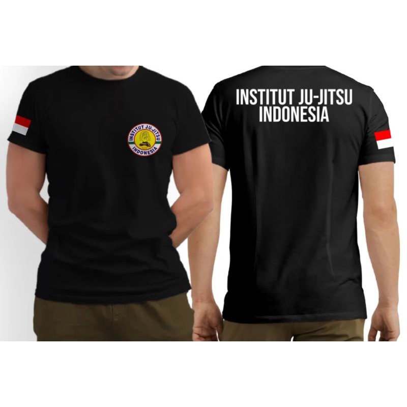 Kaos INSTITUT JU-JITSU INDONESIA | KAOS JUJITSU INDONESIA | KAOS BELADIRI MARRIAL ARTS Katun Combed 