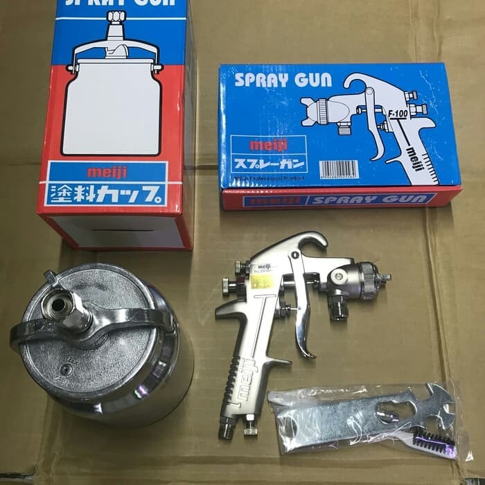 Spray gun Meiji F100 tabung bawah