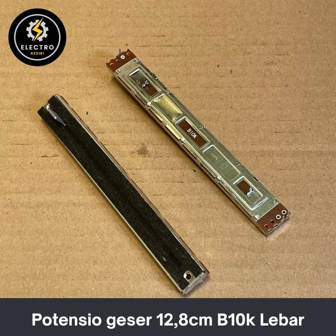 best seller] Potensio geser 12,8cm b10k mono lebar | 128mm 12 8 10k mono 10 k