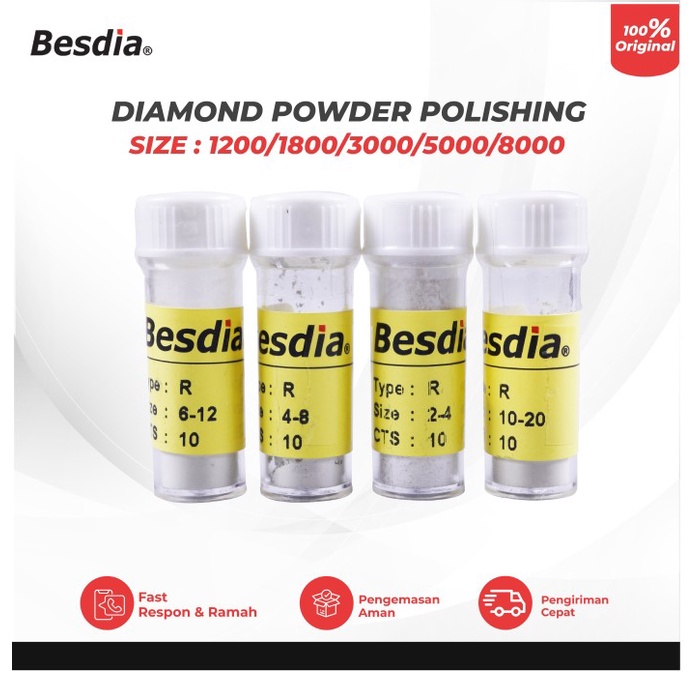 Diamond Powder Polishing #1200 #1800 #3000 #5000 #8000 BESDIA