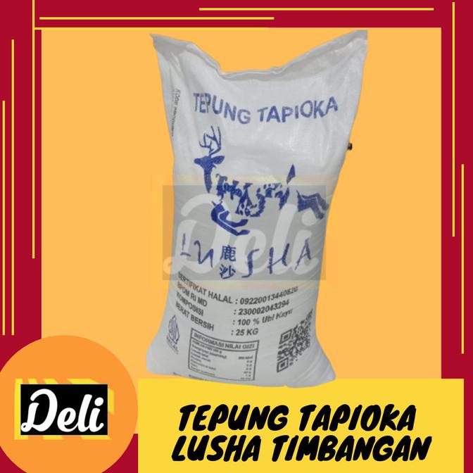 

Ready stock] Tepung Tapioka LUSHA RRC Repack 1kg/Tapioka Timbangan Lusha 1kg China
