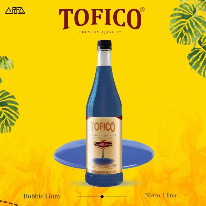monggo] Sirup Permen Karet Bubble Gum - Tofico Bubblegum 1 liter