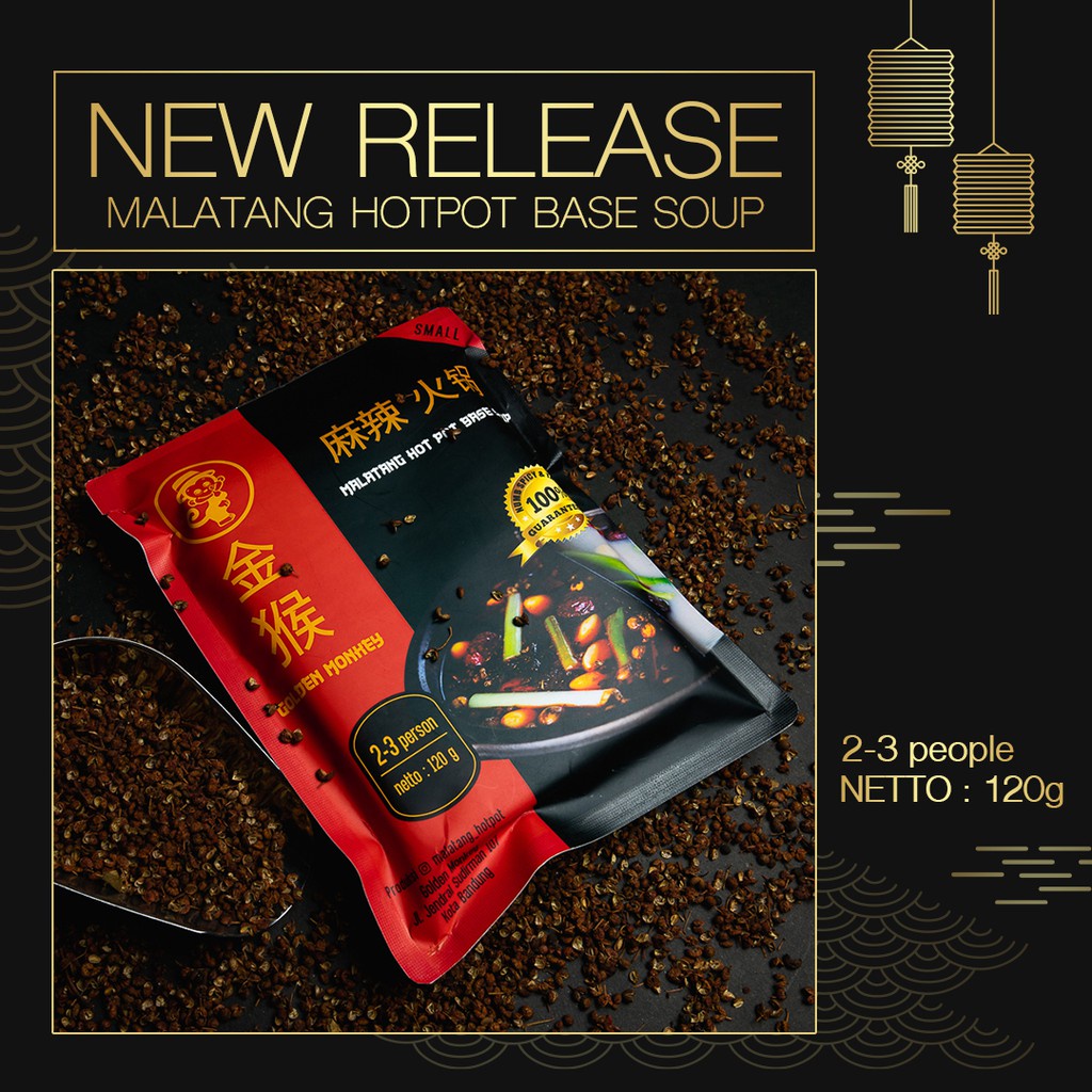 

Malatang Hotpot - Bumbu Instan Mala Hotpot / Malatang Hotpot / Golden Monkey 120G / Golden Monkey