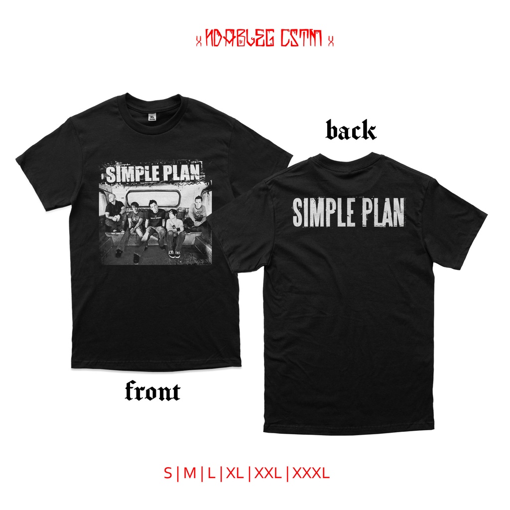 Kaos band simple plan tshirt simple plan