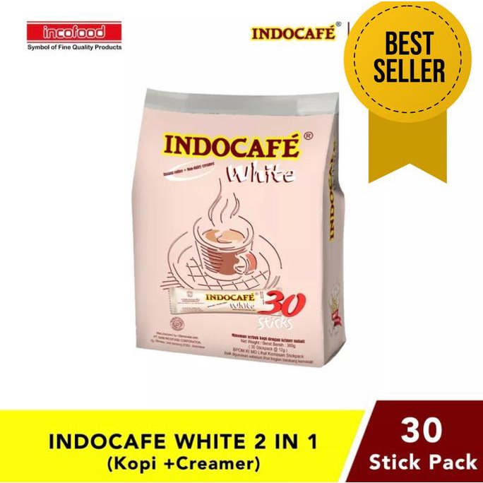 

Indocafe White Coffee 30 Sticks No Sugar / Kopi Putih Bebas Gula