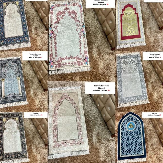 sajadah Turki 55x105 import lembut mewah elegan anggun part 1