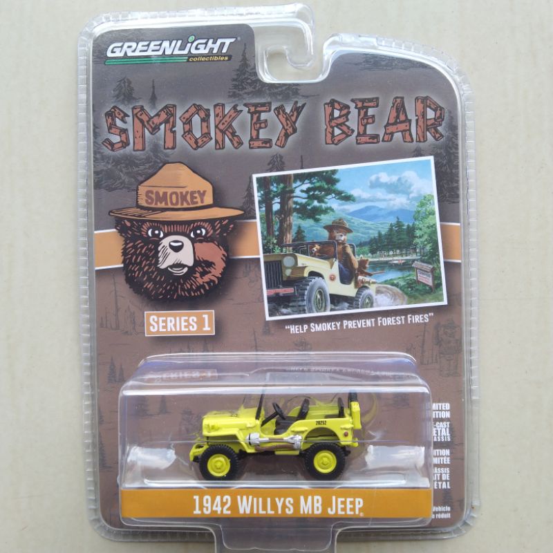 Greenlight 1942 Willys MB Jeep Smokey Bear