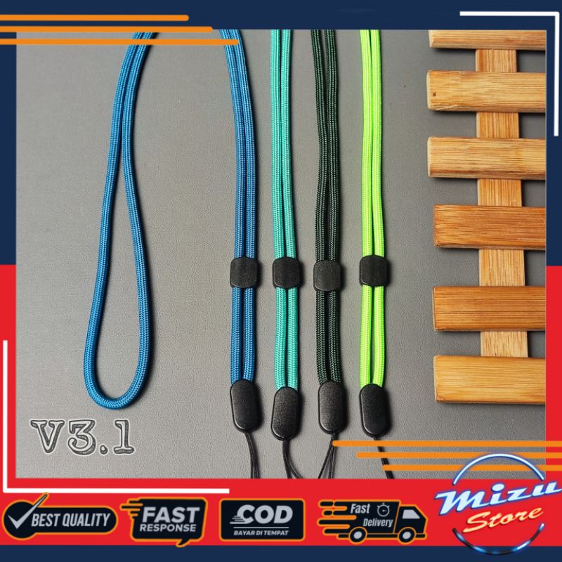 V3.1-LANYARD TALI PARACORD/KALUNG/GANTUNGAN HP/ID CARD/NAME TAG