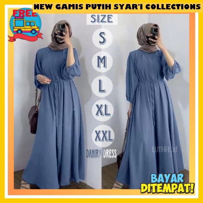 Gamis Syari Putih Jumbo Naju Gamus Wanuta Ied Raya 2024 Import Gmsm Gamus Terbaru Wanita Lebaran2024