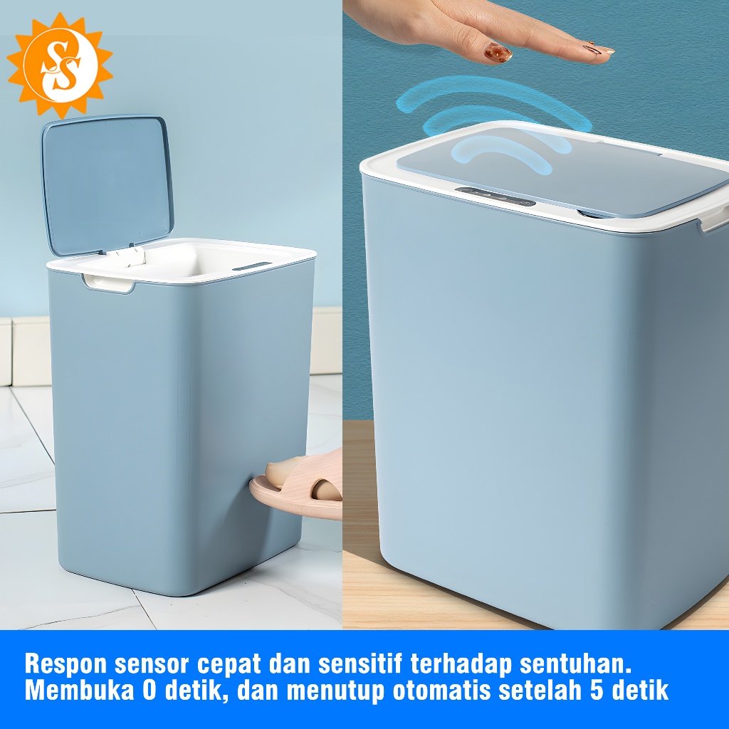 [AESTETHIC COLLECTION] Tempat Sampah Sensor / Tempat Sampah Pintar / Tempat Sampah Otomatis 14L