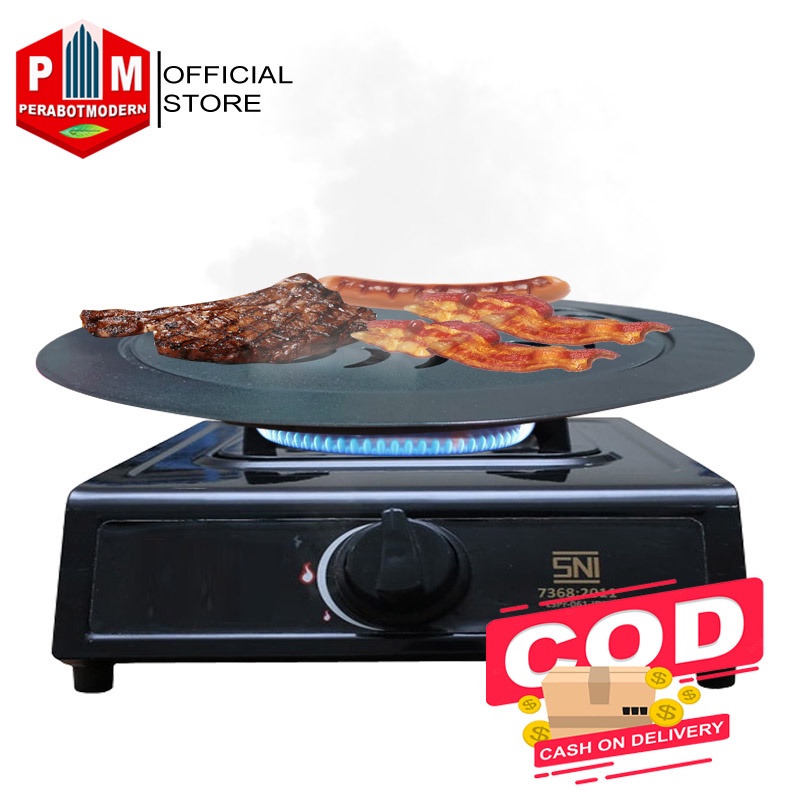 Grill Pan Wajan Grill Barbequean Alat Masak Multifungsi Ala Korea Portable Alas Piring Peralatan Bak