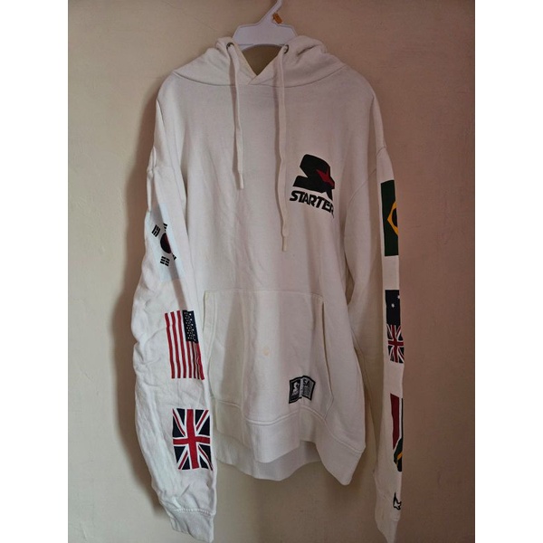 HOODIE STARTER PUTIH SECOND ORIGINAL