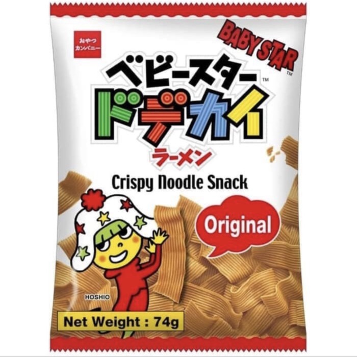 

Oyatsu Baby Star Crispy Wide Noodle Snack 74 Gr