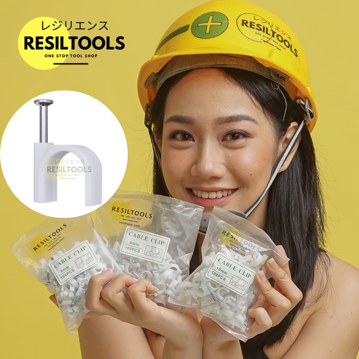 

Terbaru 1.200 Pcs Cable Clip 4 Mm Klip Kabel Klem Pengencang Kabel Paku Beton Promo Terlaris