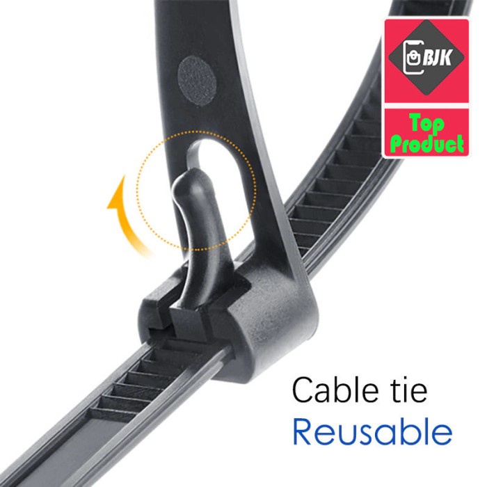 

Terbaru Kabel Ties Zip Cable Organizer Reusable 8X450Mm 100 Pcs Black Promo Terlaris