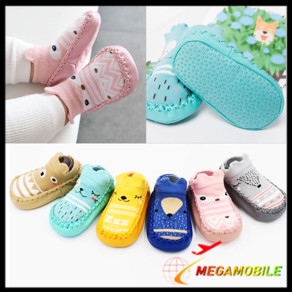 MM - Sepatu Anak Prewalker Bayi Anti Slip Karakter 6482 Baby Prewalker Shoes Kaos Kaki Bayi Karakter