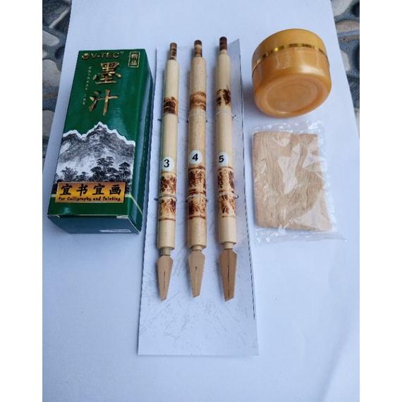 

Original paket qalam bambu naskah kaligrafi handam pena kaligrafi Sale