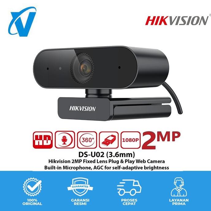 Web Camera HIKVISION DS-U02 FHD 2MP Fixed Lens Built-in microphone
