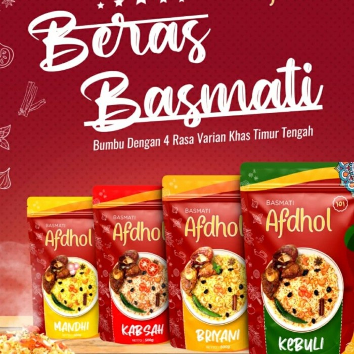 

Paket Basmati Bumbu Afdol 151 Kebuli Kabsah Briyani Mandhi