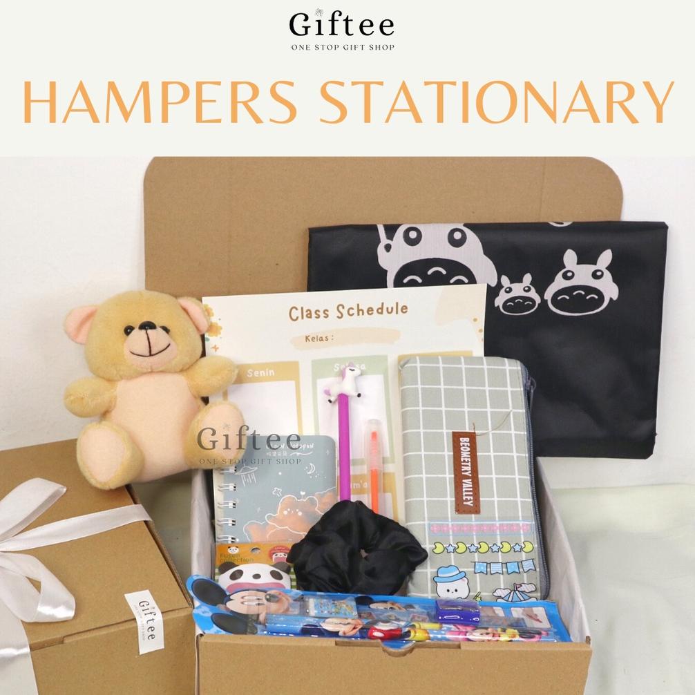 Original HAMPERS STATIONARY SET ALAT TULIS JOURNAL KIT NOTES NOTEBOOK ATK GIFT BOX KADO HADIAH STATI