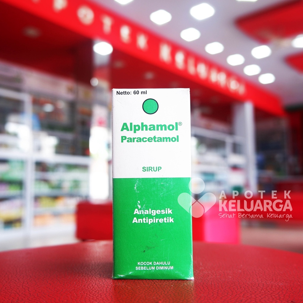 Alphamol Sirup/  mengobati berbagai kondisi seperti sakit kepala, nyeri otot, radang sendi, sakit pu