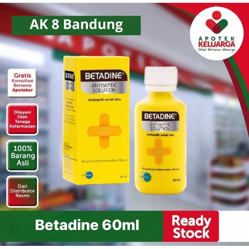 BETADINE SOLUTION 30ml- APOTEK LEGAL