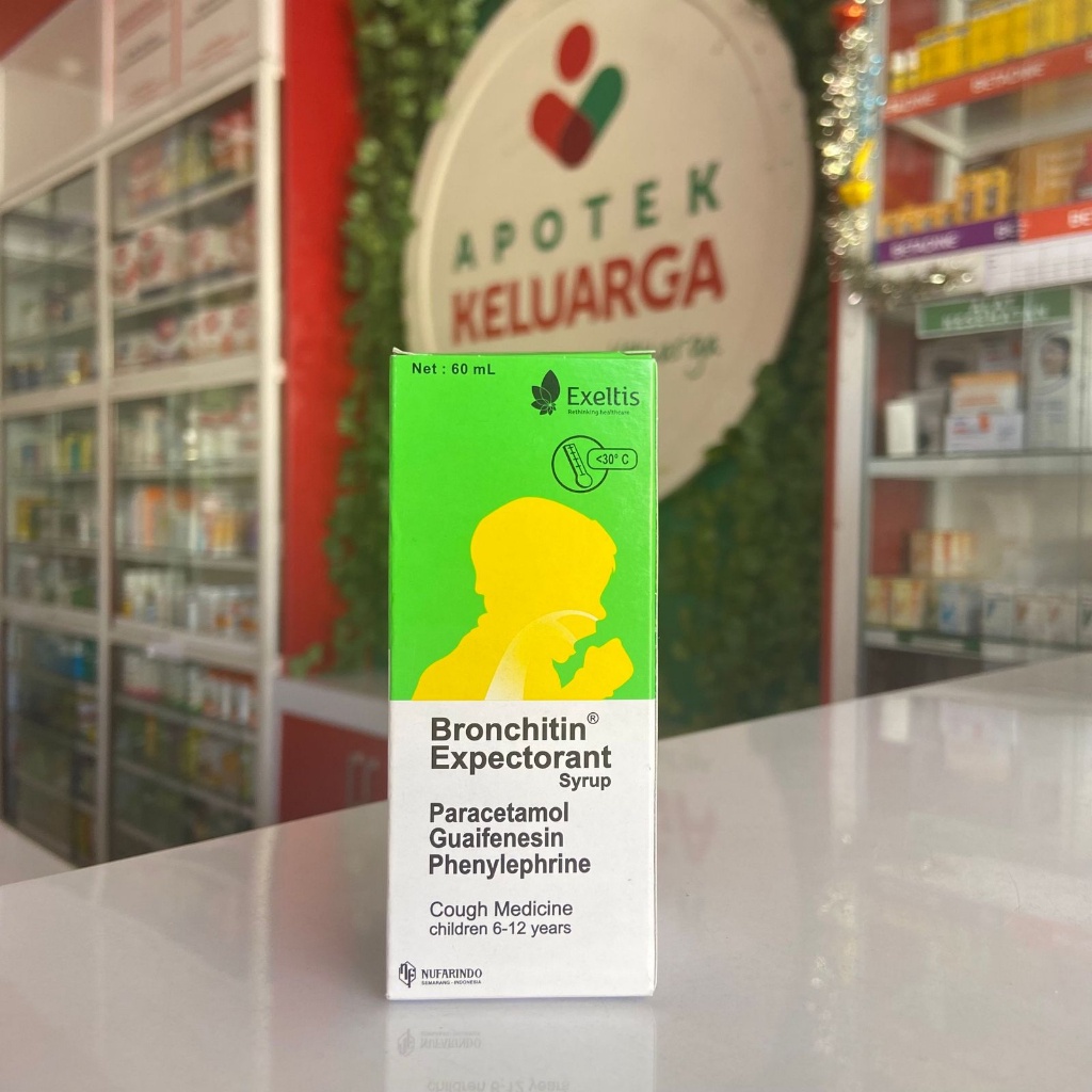 BRONCHITIN SYRUP 60 ml obat batuk anak dan dewasa- APOTEK LEGAL