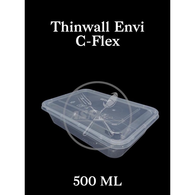 

=+=+=+] Thinwall ENVI C-Flex 500 ML /FOOD CONTAINER/KOTAK MAKAN 1 ROLL 25 PCS