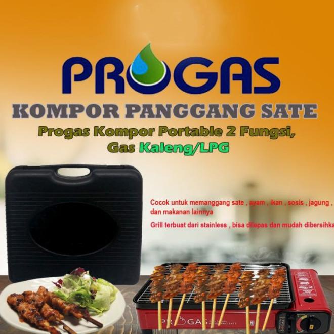 Progas . Kompor Gas Portable , Panggang , Panggangan , Sate, - Bbq Saja