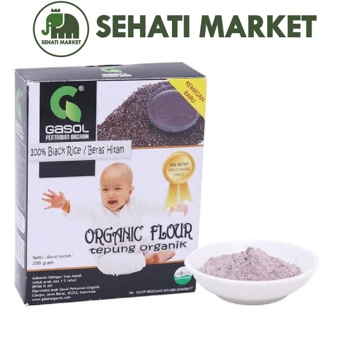 

Organic Rice Tepung Hitam Organik 200 G Gr Organik Mpasi