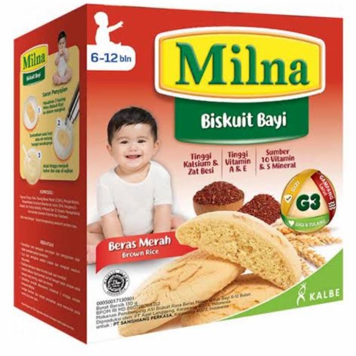 

Milna Biskuit Bayi Rasa Merah 130Gram