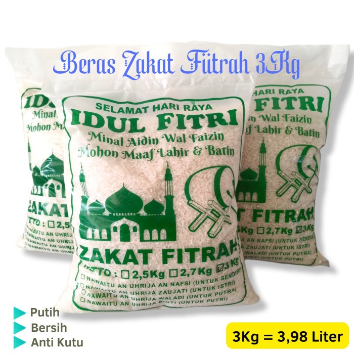 

Zakat Fitrah Kemasan 3Kg 3,98 Liter