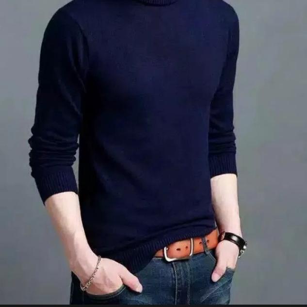 Spesial Uk Xl Xxl Sweater Turtlene Pria/Sweater Rajut/Sweater Rajut El Turtlene/Baju Leher