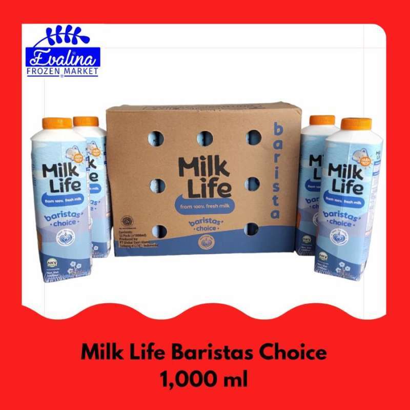 

Milk Life Baristas Choice 1000ml Fresh Milk Milklife Barista Freshmilk 1 Liter - 1 Karton (Isi 12)