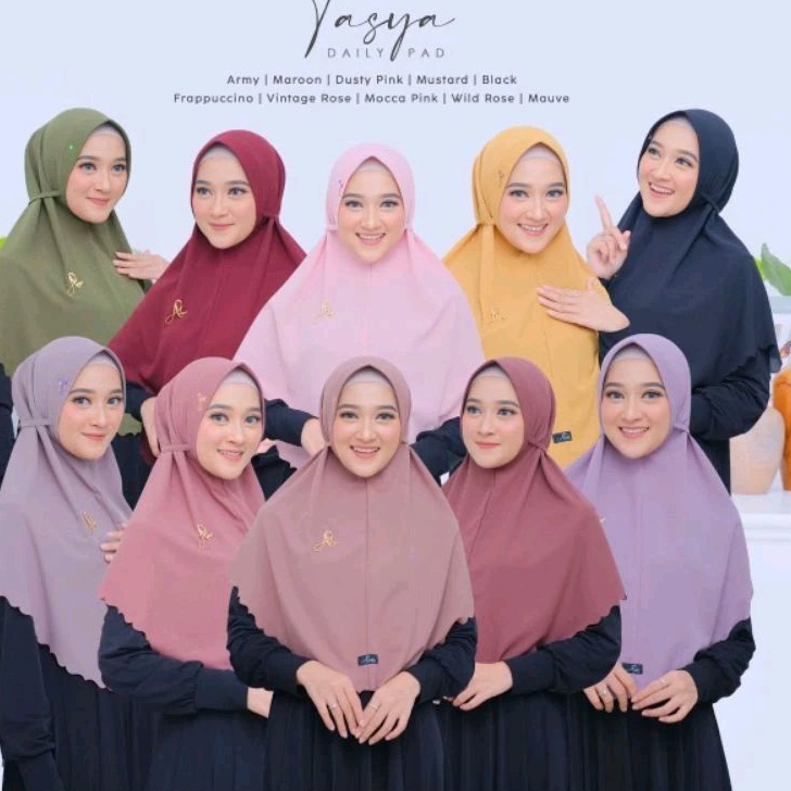 HIJAB INSTAN/KHIMAR DAILY TASYA PAD ORI BY AZAMKA