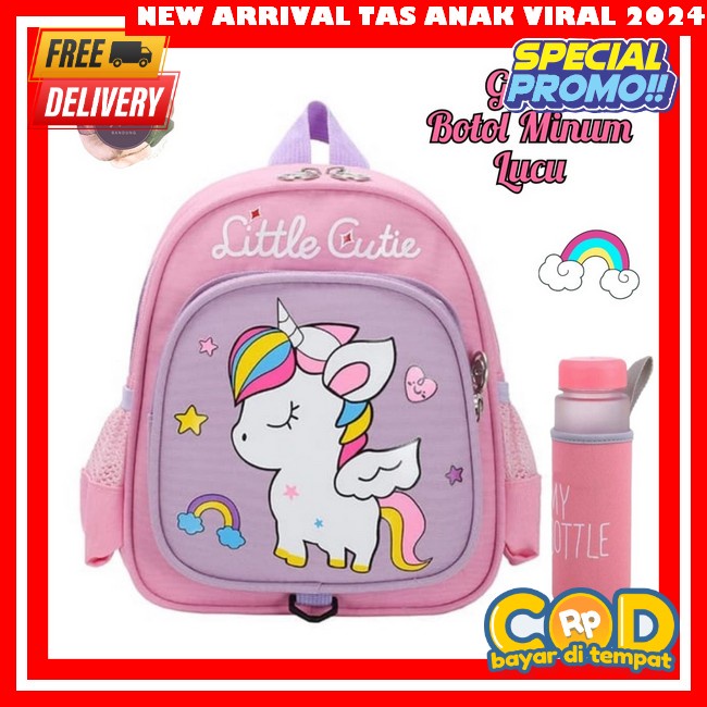 Tas Ransel Sekolah Anak Perempuan Model Kulkas / Tas Ransel Anak Perempuan / Tas Sekolah Sd Smp Sma 