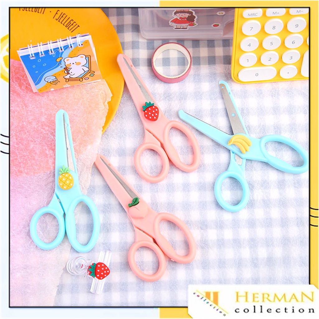

HC Gunting Lucu Alat Tulis Anak Sekolah Kartun Diy Kertas Buatan Tangan Kantor Kecantikan Portabel Portabel Portabel Scissors