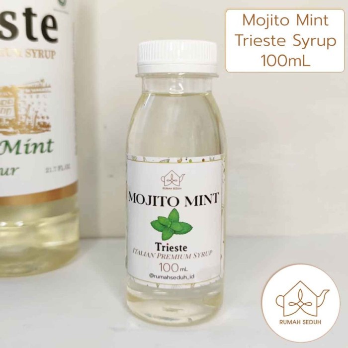 

100mL Sirup Mojito Mint merk TriesteMojito Mint Italian Premium Syrup