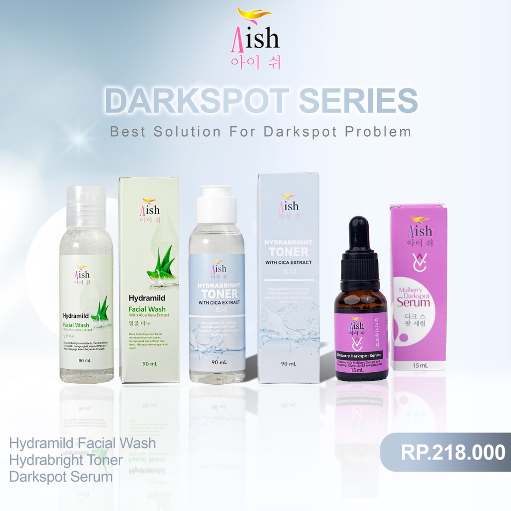 PAKET HEMAT AISH SKINCARE GLOW DARKSPOT SERIES BPOM