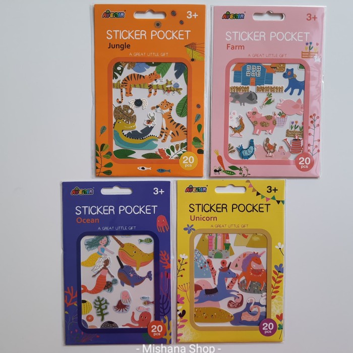 

AVENIR Sticker Pocket UNICORN Mermaid Stiker Handphone Notebook Laptop