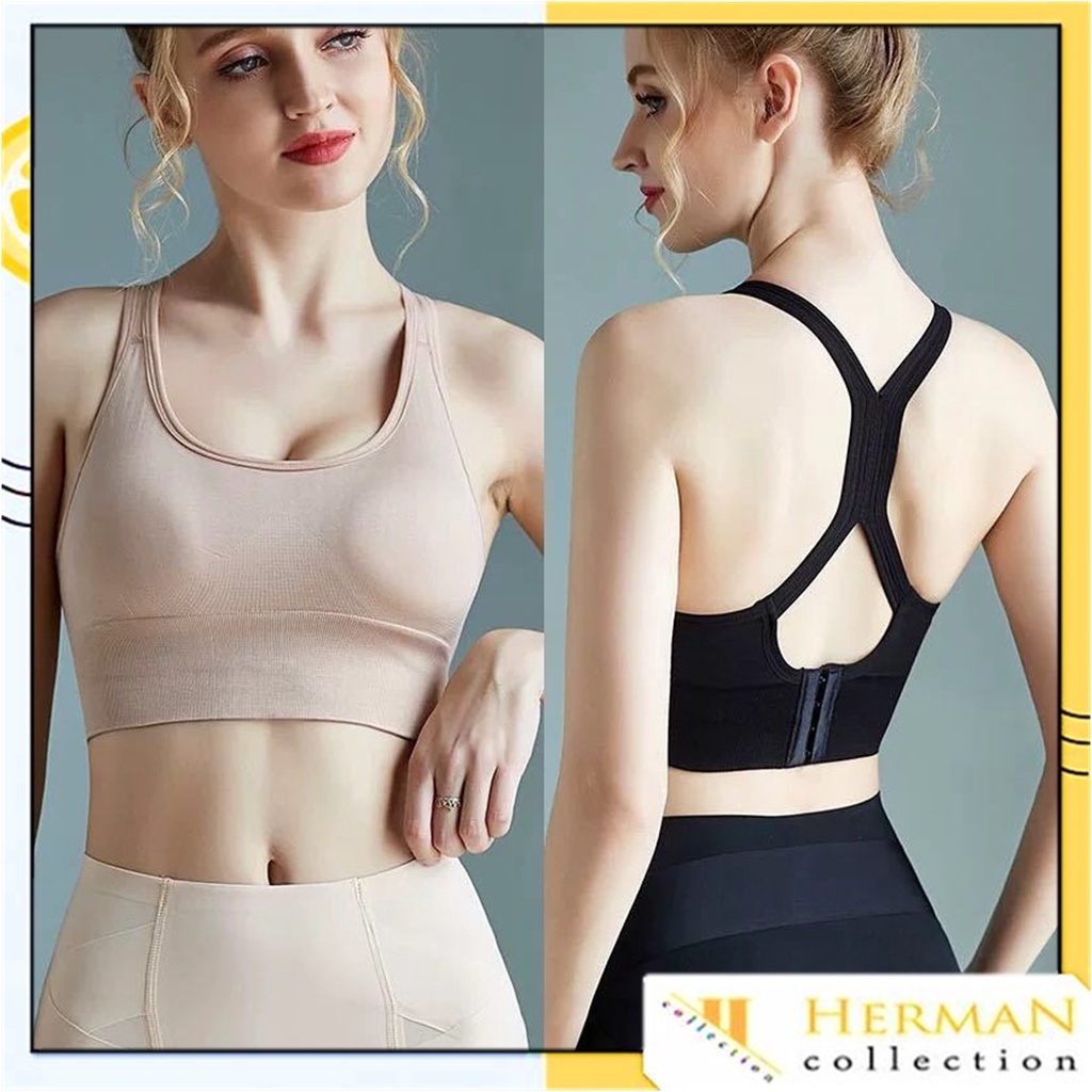 HC Bra Sport Wanita Tanpa Kawat 6405 Bh Sport Gym Tank Top Olahraga Bra Fashion Wanita t