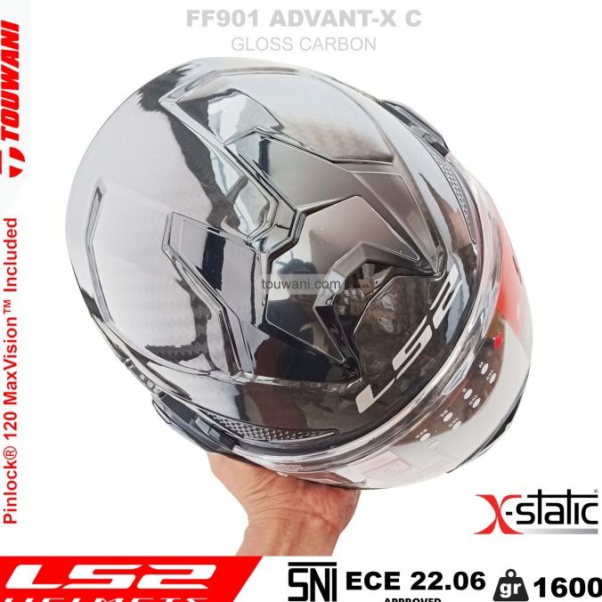 Helm Ls2 Ff901 Advant-X Gloss Carbon Solid