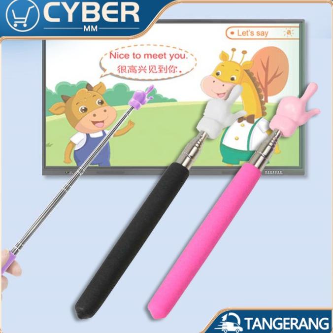 

55cm Extendable Bentuk Jari Teleskopik Mengajar Pointer Stick Anak