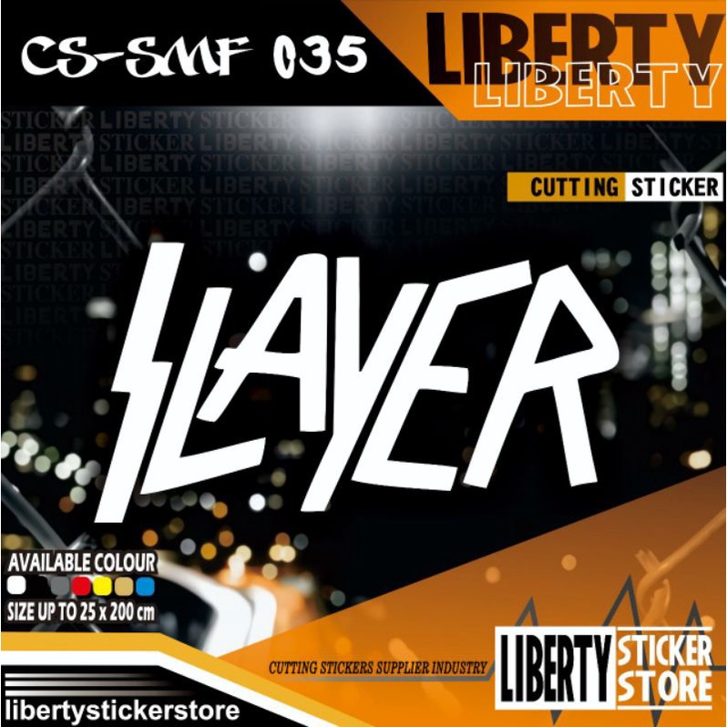 Cutting Sticker Slayer Logo | Cutting Stiker Slayer Logo |Cutting Sticker Band | Cutting Stiker Band