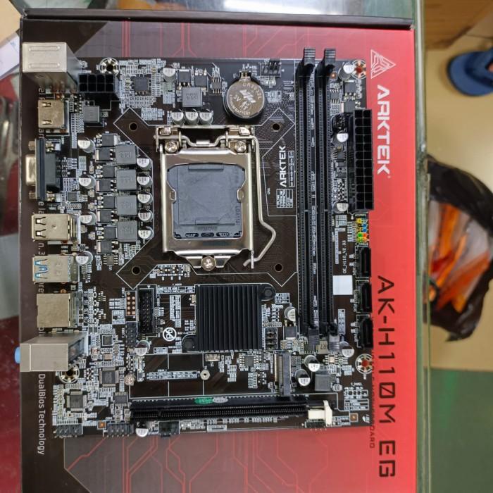 ARKTEK MOTHERBOARD H110 INTEL SOCKET LGA 1151 DDR4 NVME - AK-H110M