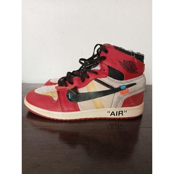 sepatu second/ aj1 X off white/size 42