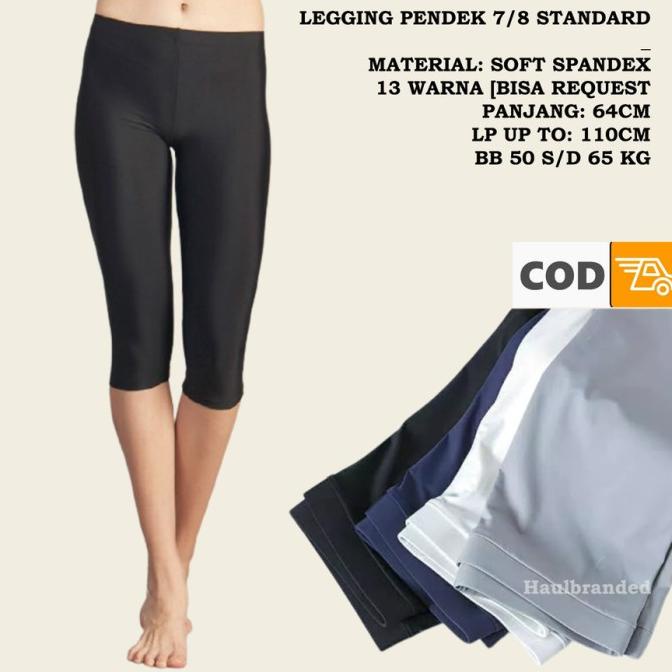 Celana Wanita Legging Leging 7/8 Jumbo 3/4 Senam Aerobik Fitnes
